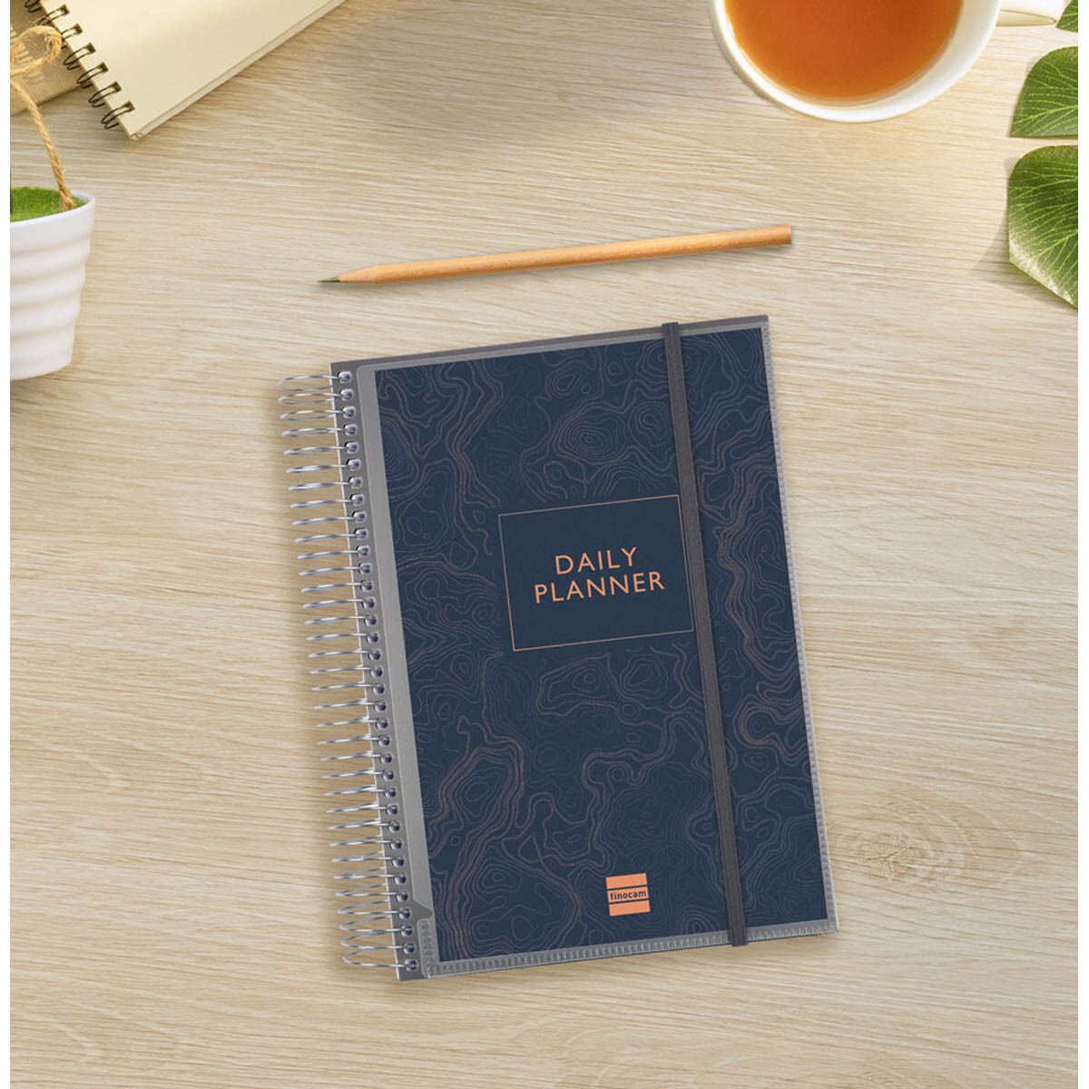 Agenda sin fechar Mytime E10 - 155x212 mm 1 día página Finocam internacional multilingüe 3