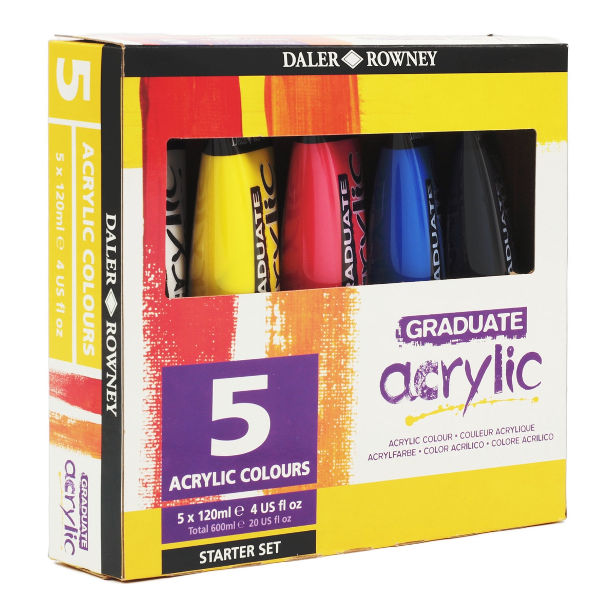 Conjunto de Iniciação de Cores Acrílicas Graduate - 5x120 ml 2