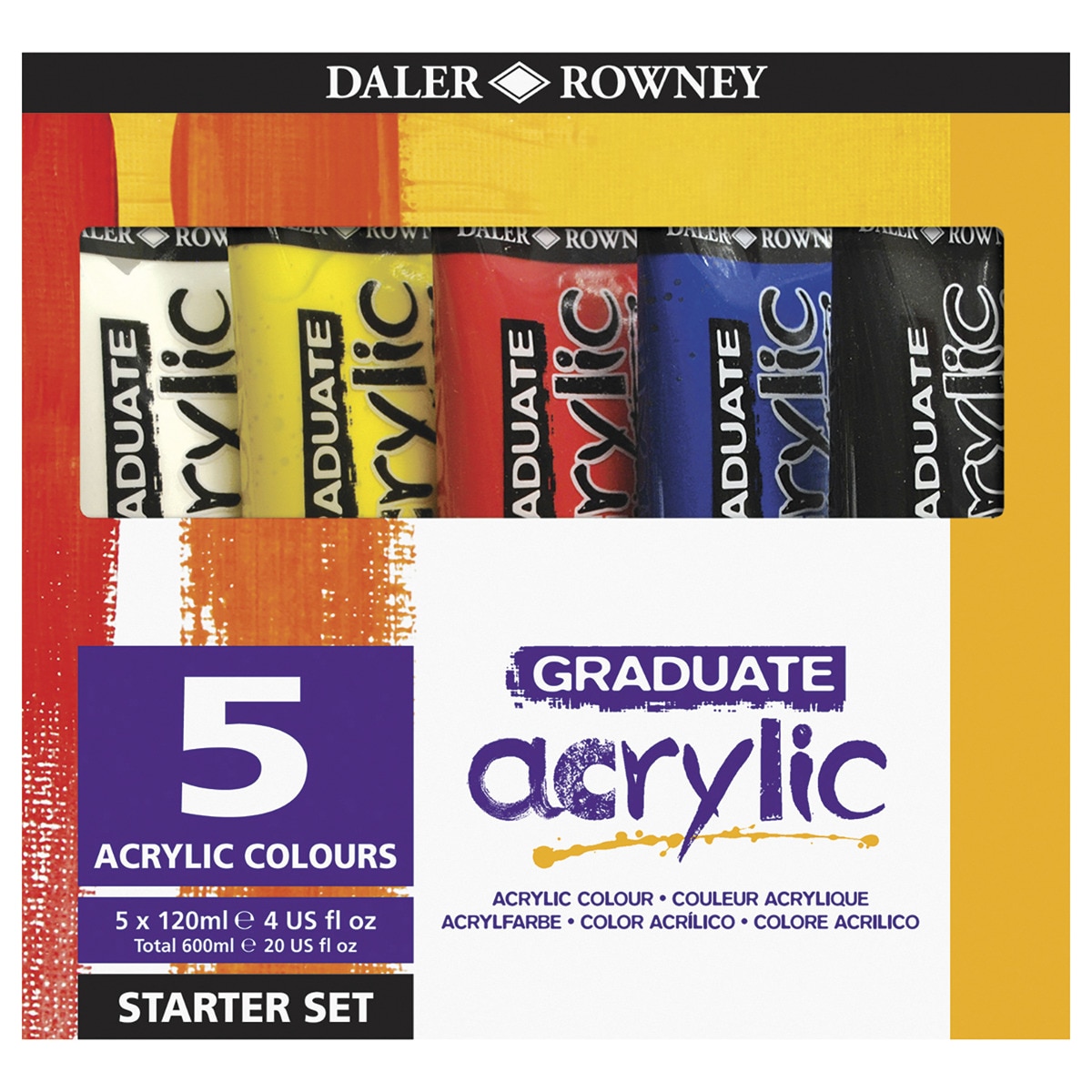 Conjunto de Iniciação de Cores Acrílicas Graduate - 5x120 ml 1