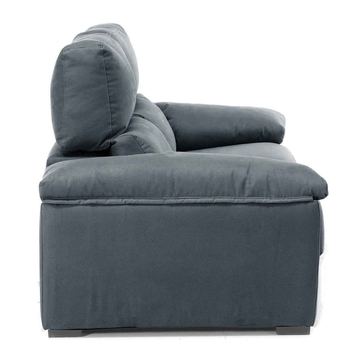 Sofá de Algodão e Linho de 3 lugares com Assentos Deslizantes Cloud - 208 cm Antracite-4