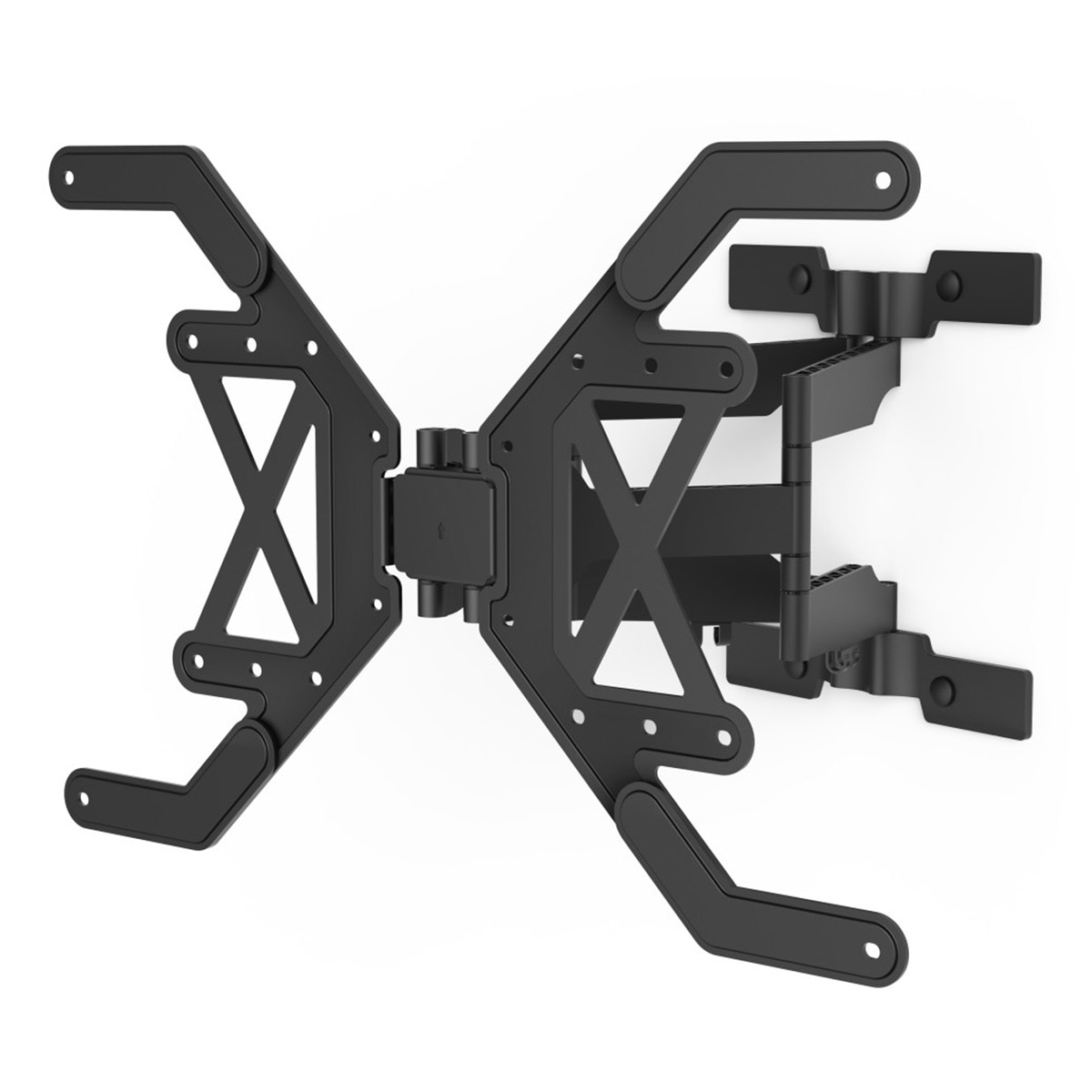 Soporte de pared Hama Fullmotion 2 Brazos Extra Slim para TV 37" a 90" Negro Negro-1