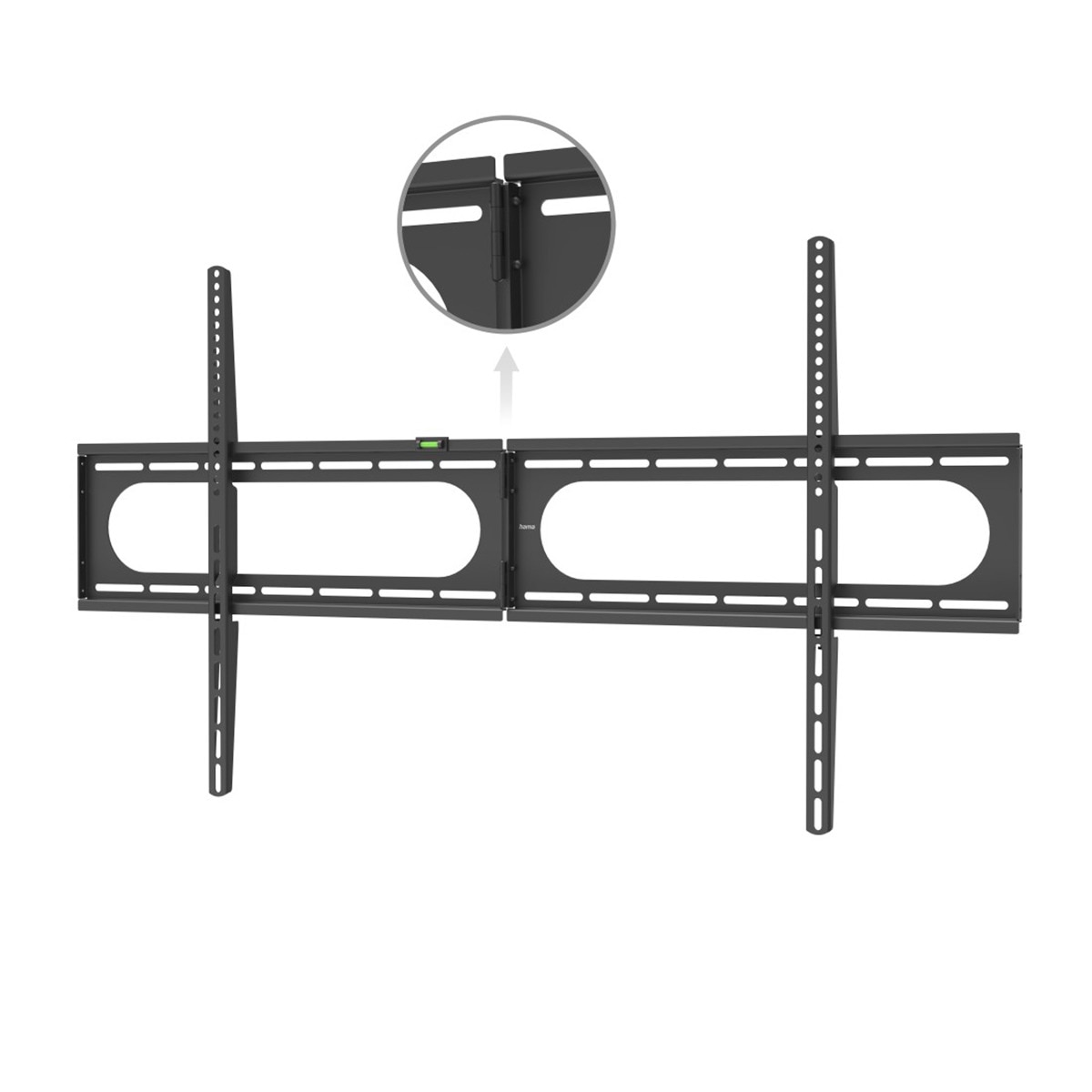 Soporte de pared fijo Hama Strong para TV 37" a 120" Negro Negro-2