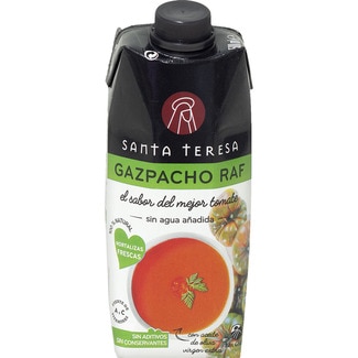 gazpacho raf 100% natural sin aditivos con AOVE sin gluten brik 500 ml - Santa Teresa