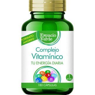 complejo vitamínico formato ahorro bote 180 cápsulas - Espacio Verde