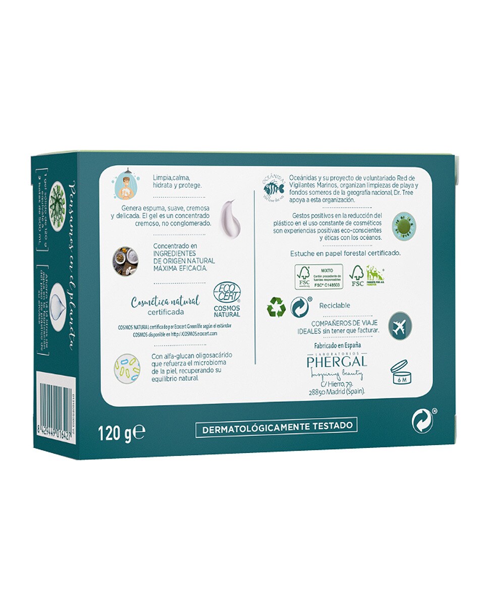 Gel Douche Dr. Tree Peaux Sensibles - Eucalyptus Romarin 500 Ml - Purifiant