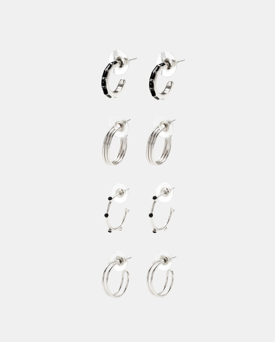 Lot de quatre paires de créoles