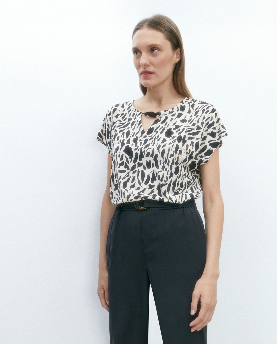 Tshirt imprimé à manches courtes