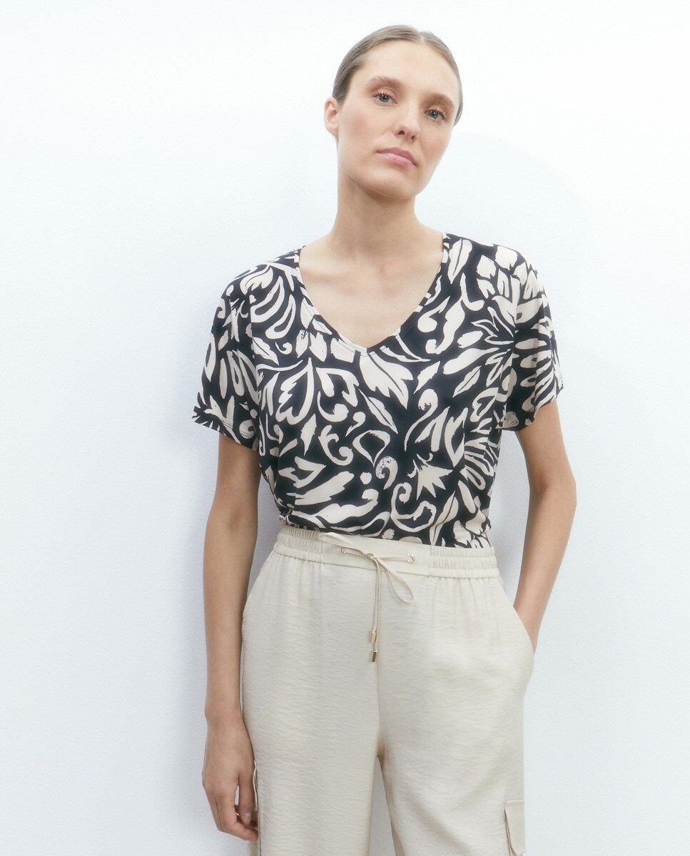 Tshirt imprimé à manches courtes