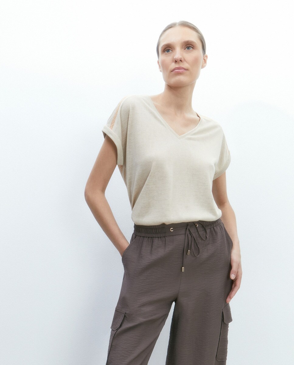 Tshirt à manches courtes et col rond