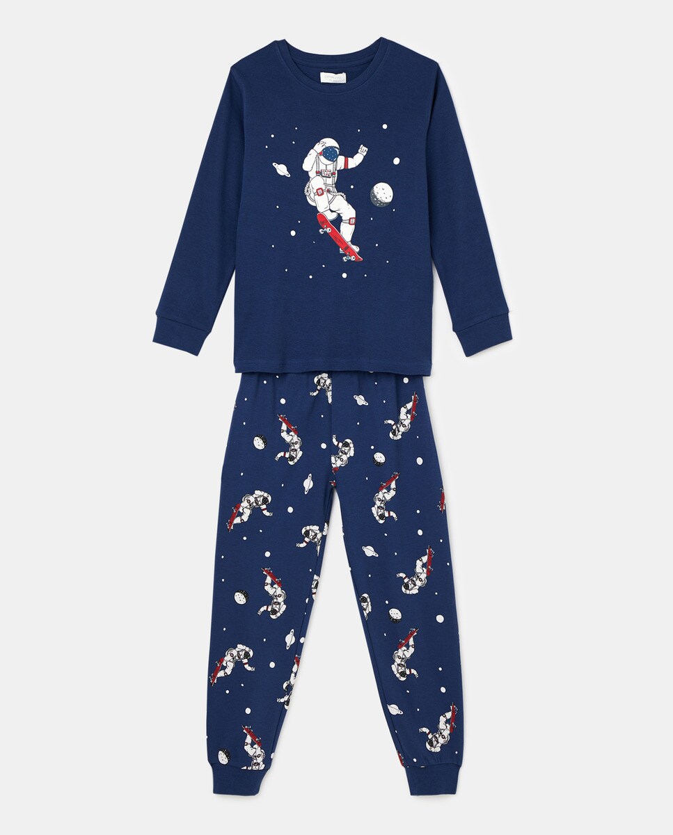 Pyjama pantalon avec imprimé devant