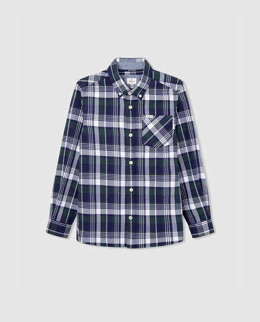 Imagen 0 de Camisa a cuadros de niño manga larga