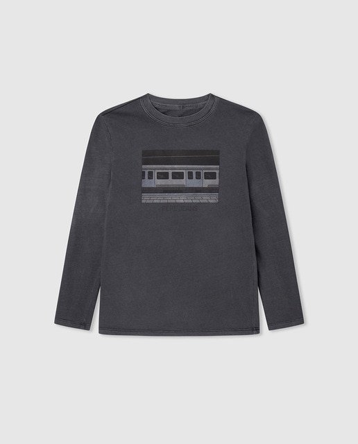 Imagen 0 de Camiseta de niño con estampado metro