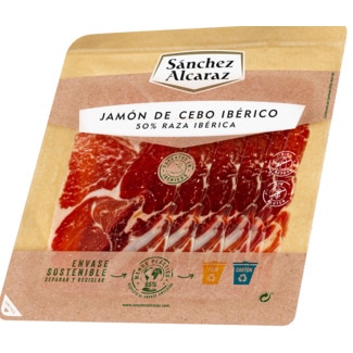 Presunto Ibérico em Fatias sem Lactose sem Glúten embalagem 100 g - Sanchez Alcaraz