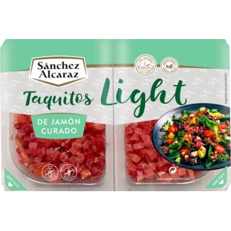 Taquitos de Presunto Light Pack 2x50 g embalagem 100 g - Sanchez Alcaraz