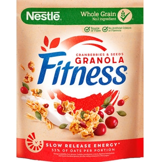Granola Cereais Integrais 53% Aveia com Arandos e Sementes embalagem 300 g - Nestlé Fitness