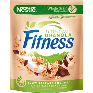 Granola Cereais Integrais 51% Aveia com Quinoa, Amêndoas e Chocolate embalagem 300 g - Nestlé Fitness