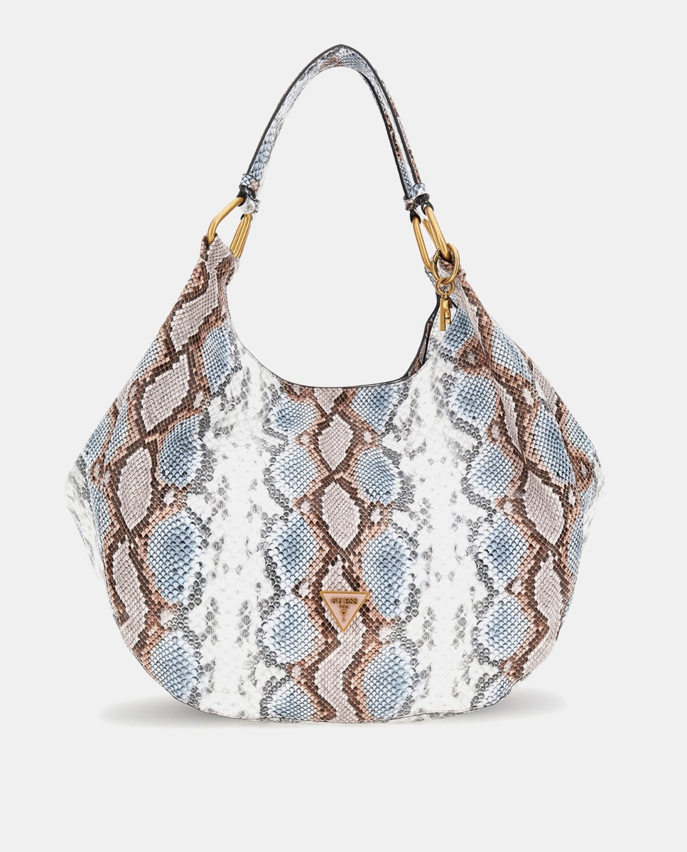 Sac hobo Becci animal print dans les tons