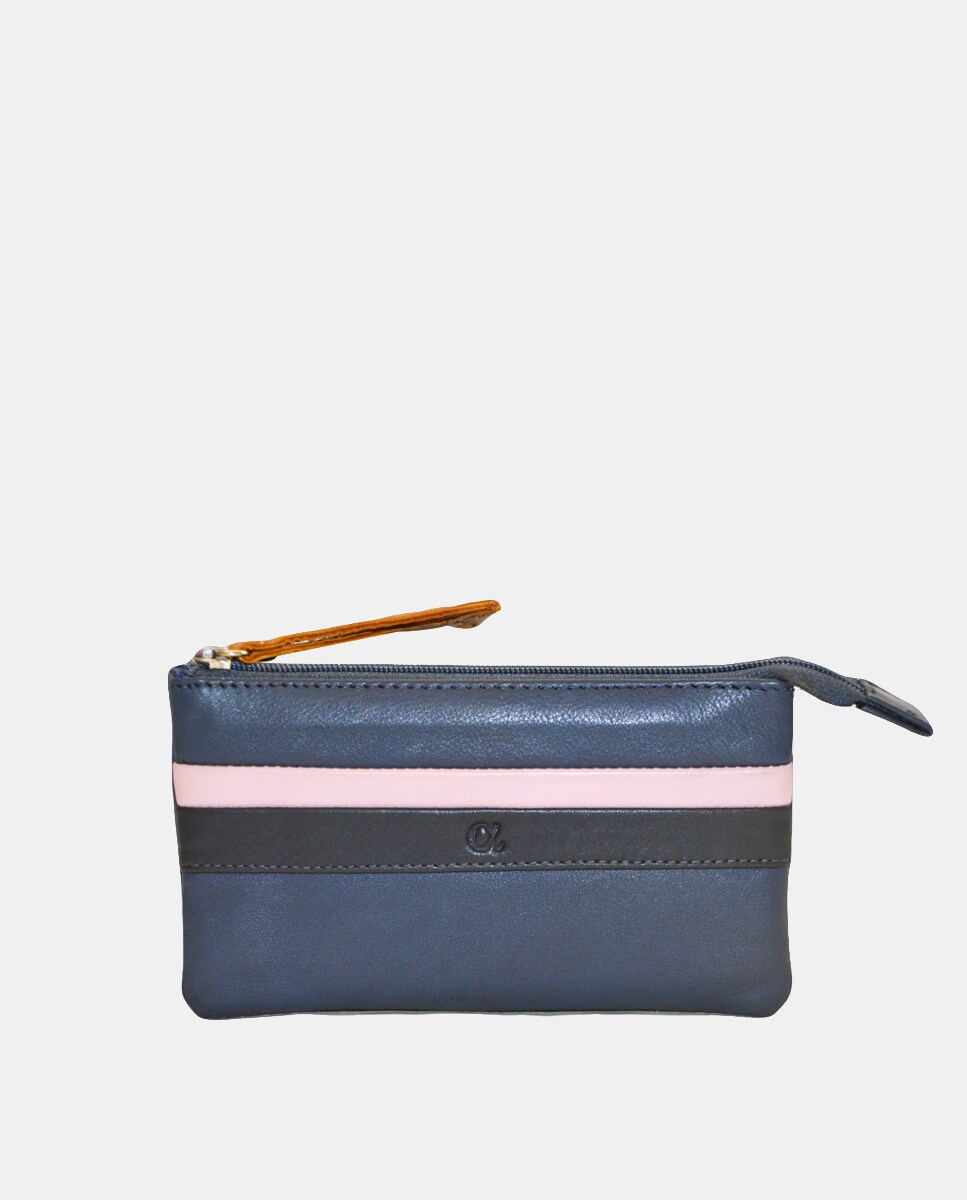 Portemonnaie à détails contrastants