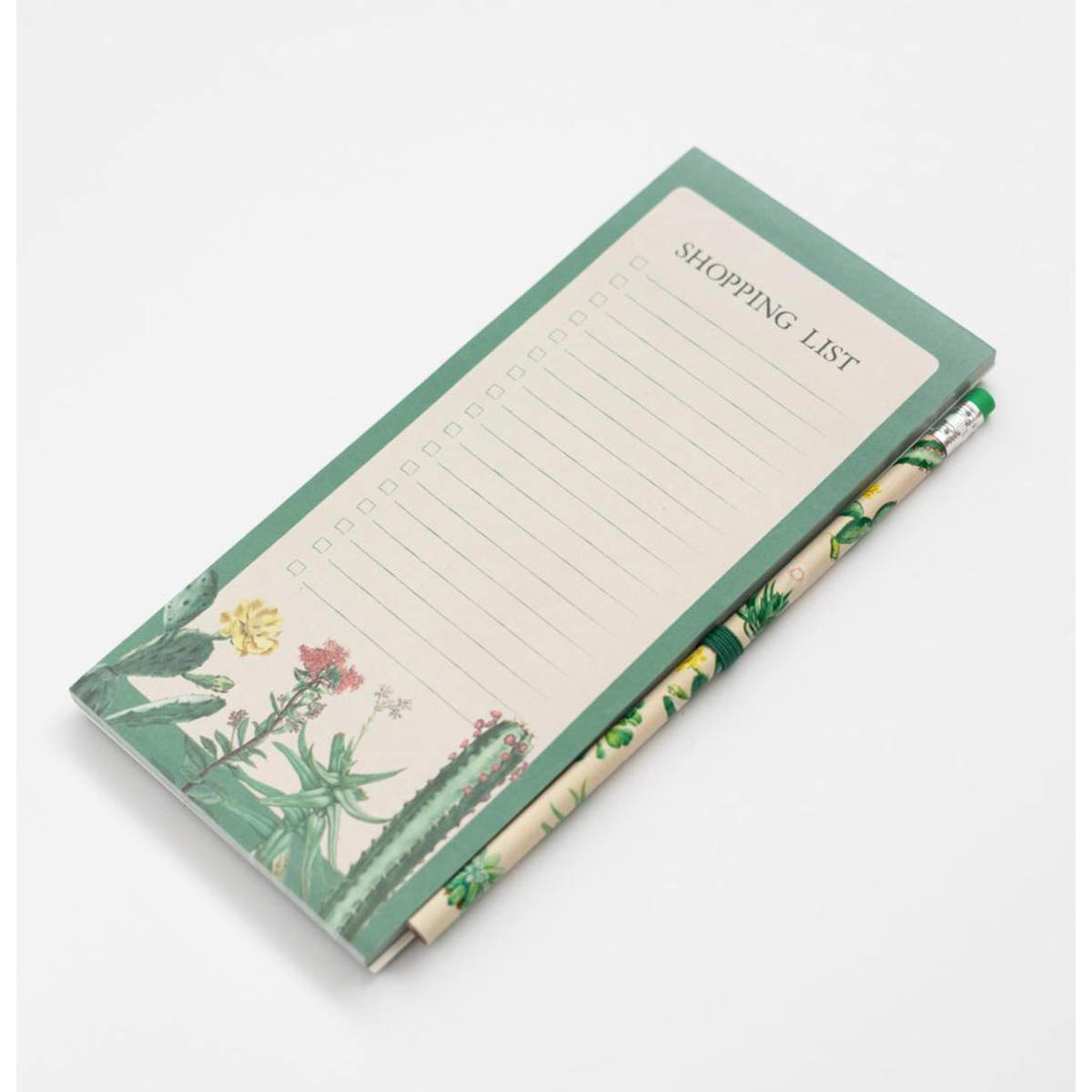 Notas magnéticas Botanical Cacti Kokonote verde y beige Verde / Beige-3