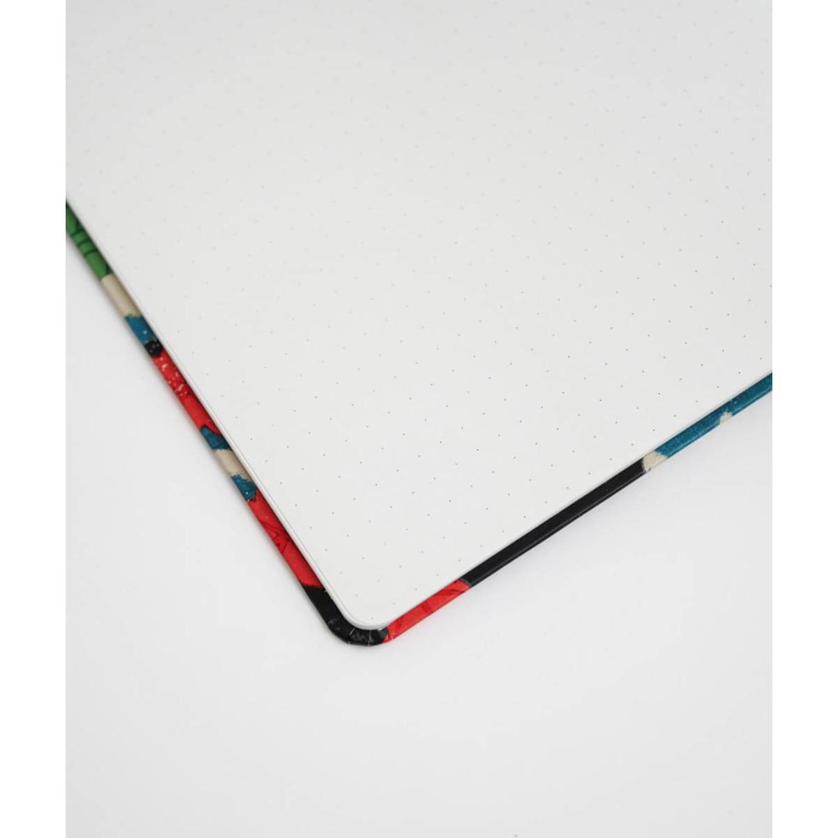 Cuaderno encuadernación artesanal A5 Japanese Crane Kokonote rojo y verde Rojo / Verde-4