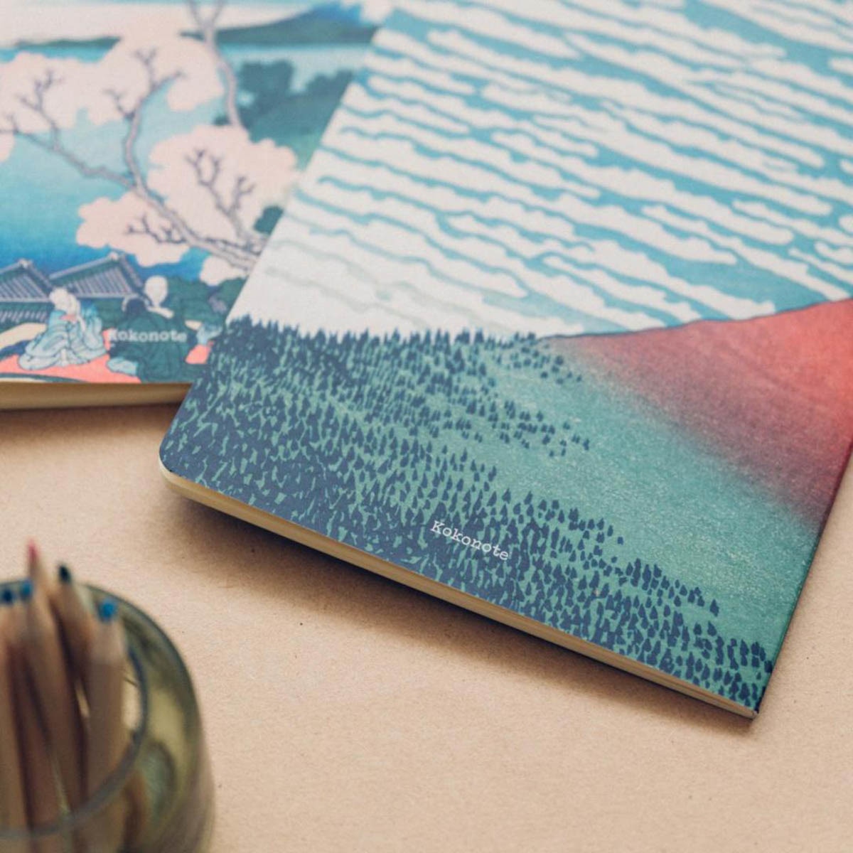 Pack de 3 Cadernos Hokusai A5 - Azul e Cinzento Azul / Cinzento-7