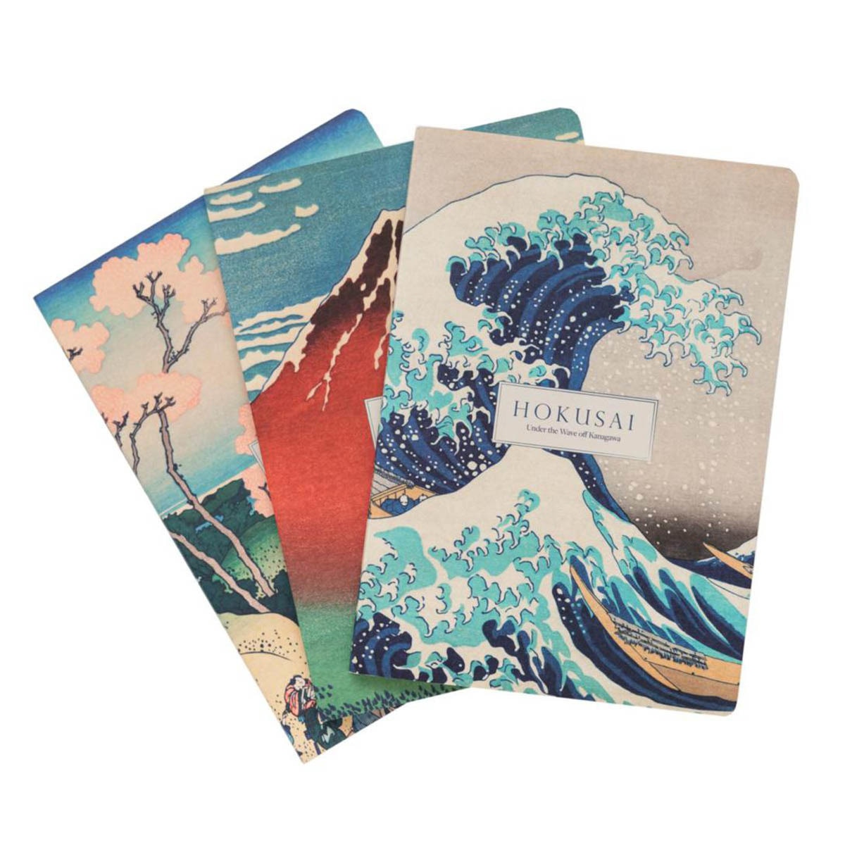Pack de 3 Cadernos Hokusai A5 - Azul e Cinzento Azul / Cinzento-1