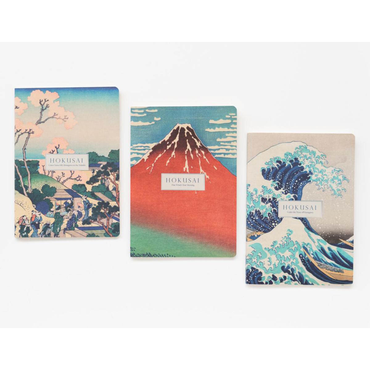 Pack de 3 Cadernos Hokusai A5 - Azul e Cinzento Azul / Cinzento-2