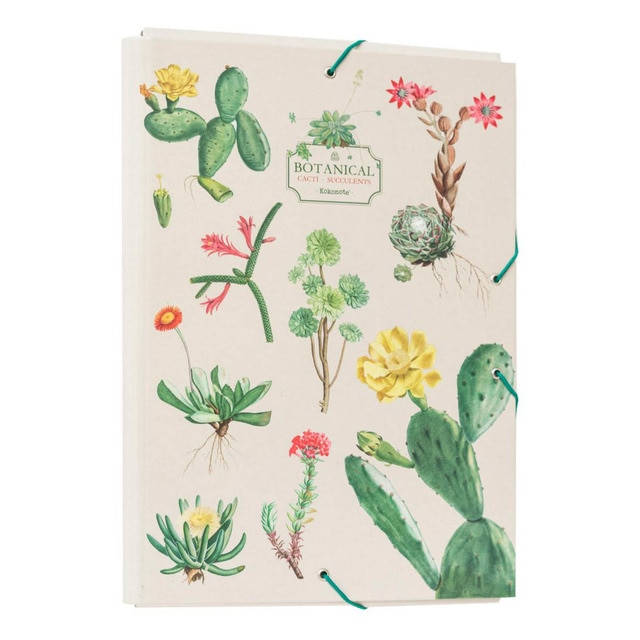 Imagem 0 de Pasta com Abas Botanical 34x24,5x2,5 Verde