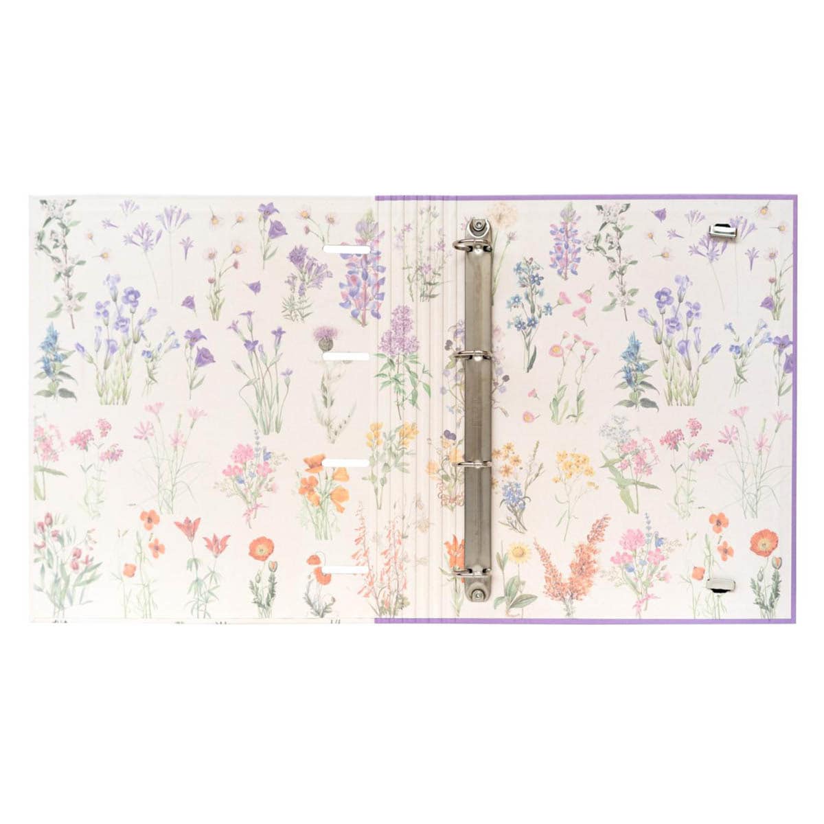 Carpetas De Archivo Wildflowers - 12 Unidades, Tamaño Estándar 9.5x11.6 Pulgadas, Diseño Floral