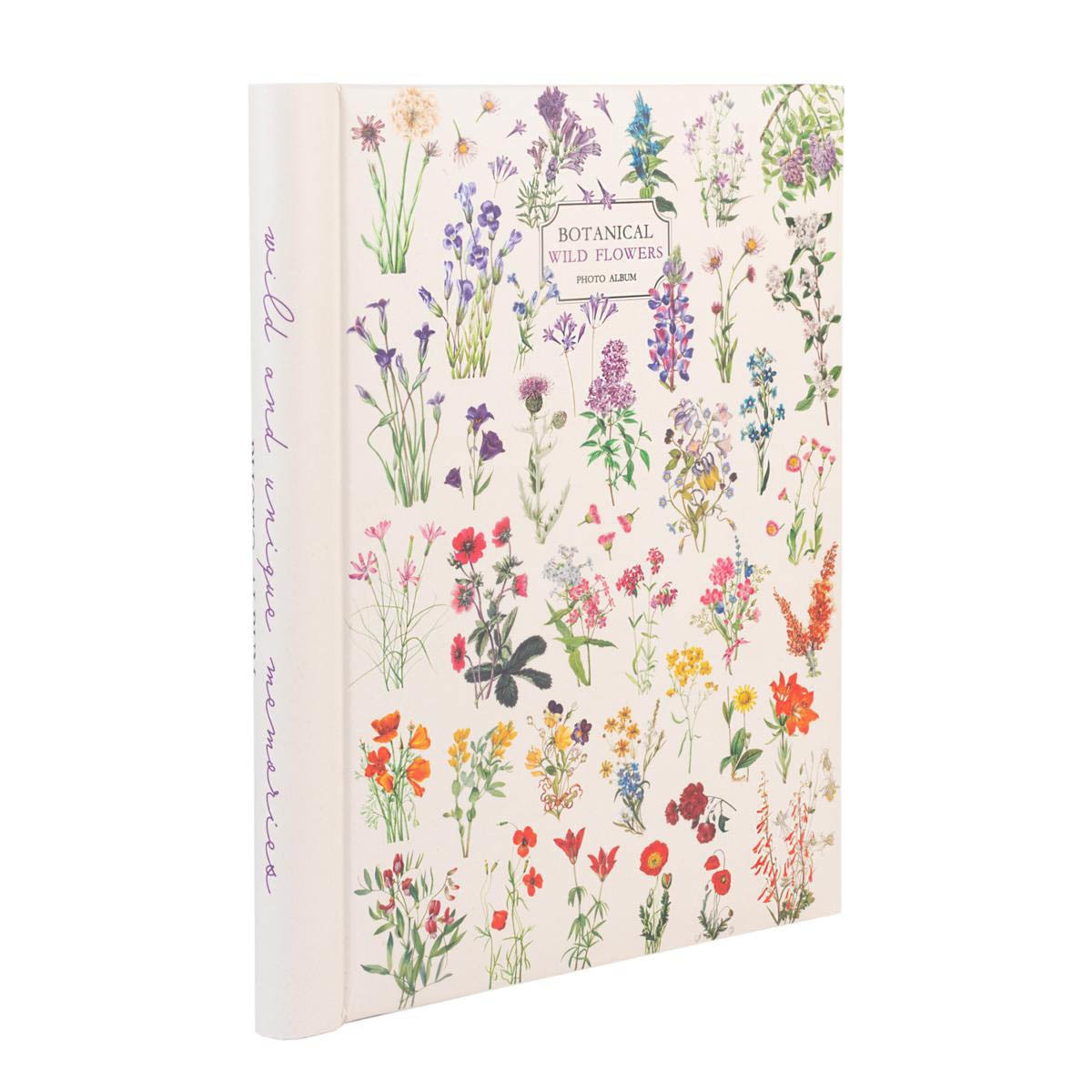 Imagem 0 de Álbum Foto 30 Páginas Autoadesivas Botanical Wild Flowers, 24x32 cm - Branco