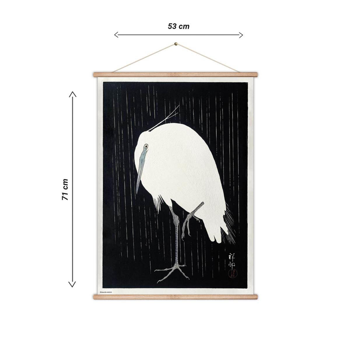 Bandeirola Egret in the Rain de Madeira - Preto Preto / Branco-5