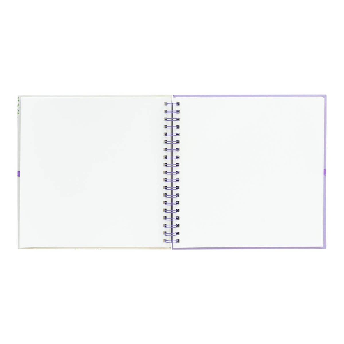 Scrapbook Photo Album 40 páginas Botanical Wild Flowers 26x26 cm - Branco Branco / Verde-3