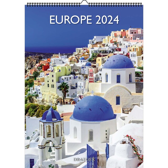 Imagen 0 de Calendario decoración 2024 12 meses por página con motivos de Europa Draeger
