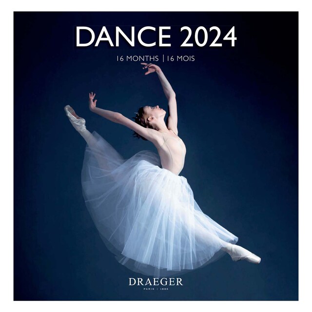Imagen 0 de Calendario 2024 16 meses (septiembre-diciembre) mes vista por página con motivos de danza Draeger