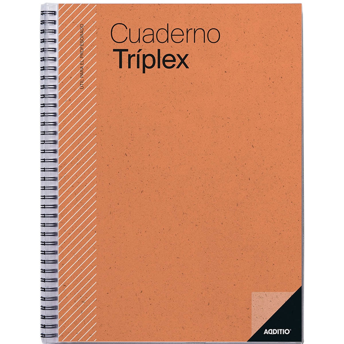 Caderno Triplex, Castelhano - 24x31 cm - Laranja Laranja-1