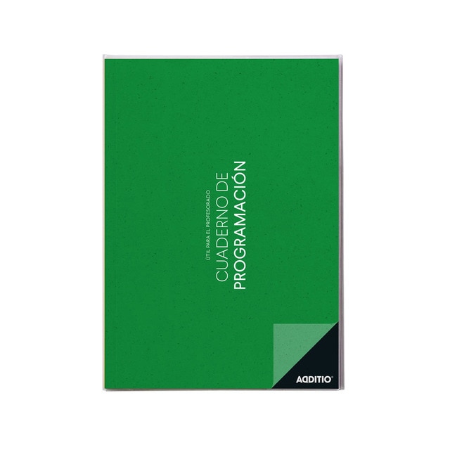 Imagen 0 de Cuaderno de programación tamaño 21,5 x 30 cm Additio verde castellano