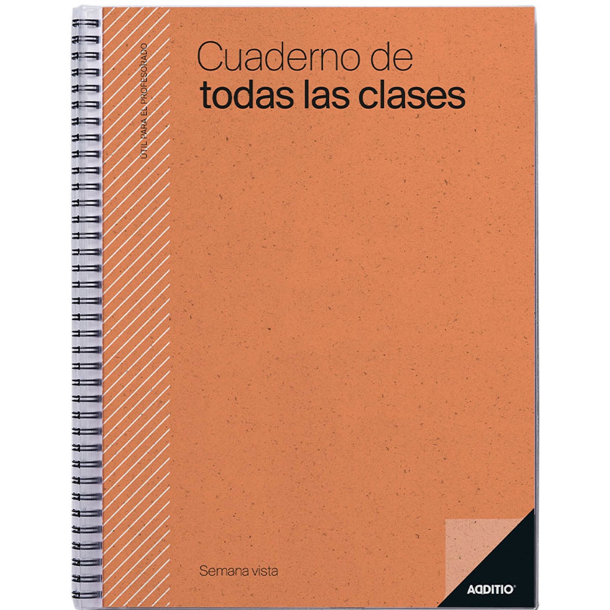 Caderno Para Todas as Aulas, Vista Semanal, Castelhano - 24x31 cm - Laranja Laranja-1