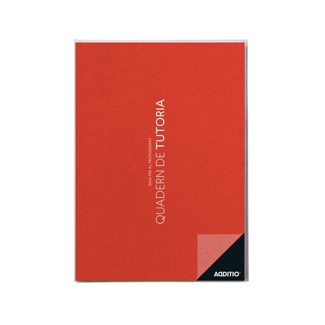 Imagen 0 de Cuaderno de tutoría tamaño 21,5 x 30 cm Additio rojo catalán