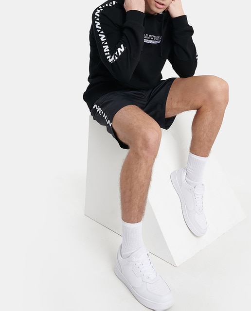 Imagen 0 de Sudadera de hombre negra con capucha