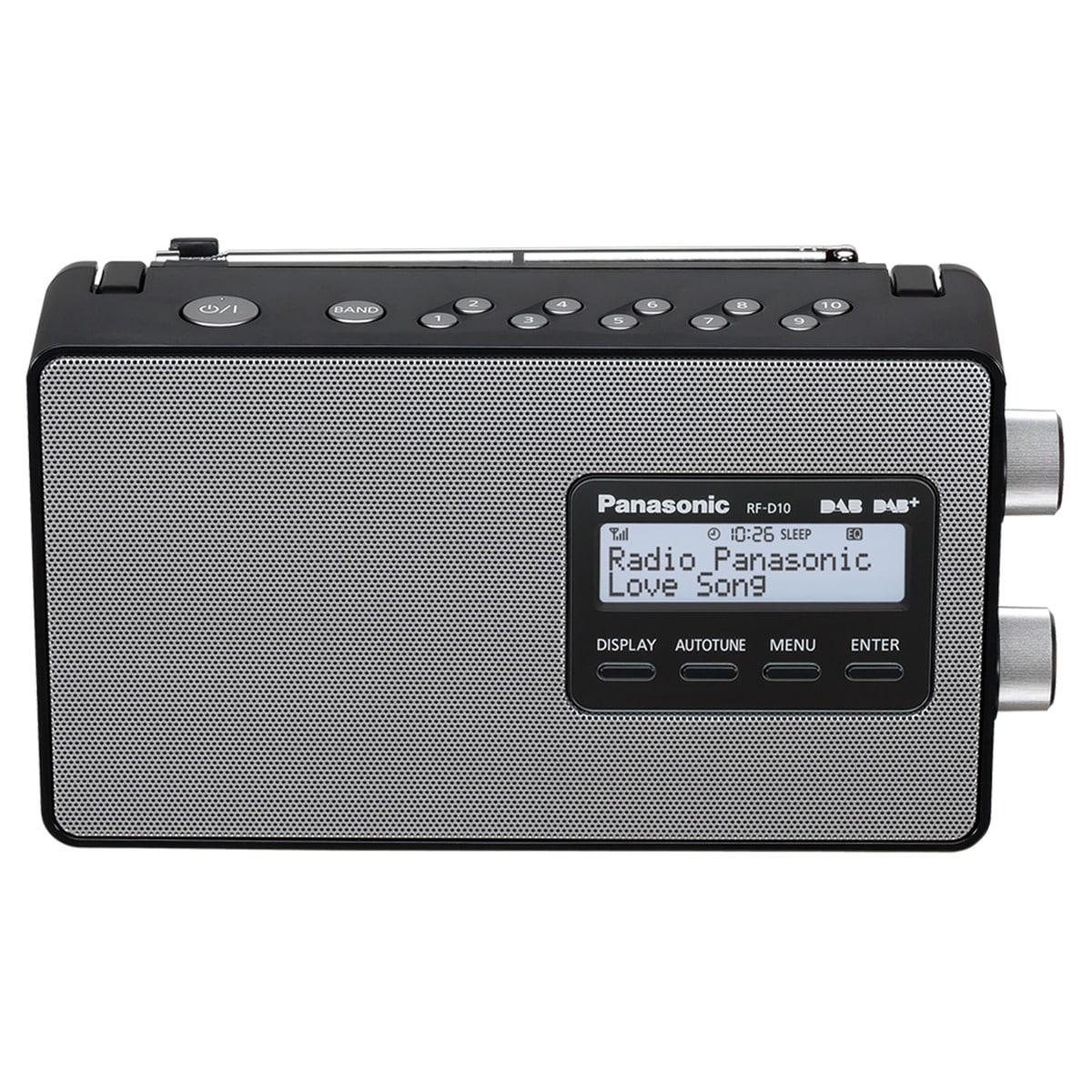 Radio portátil Panasonic RF-D10EG-K, FM/DAB+ Plata-1