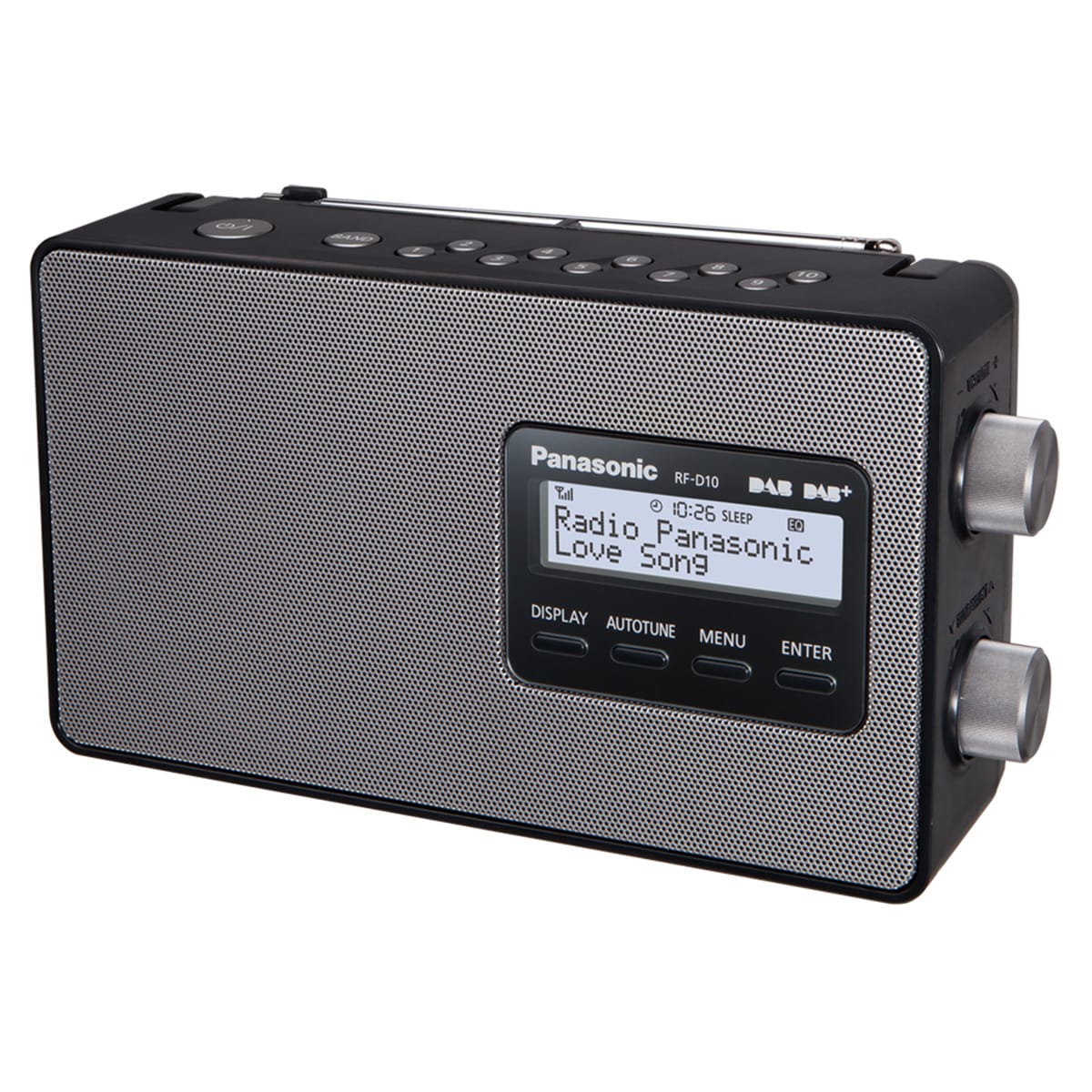 Radio portátil Panasonic RF-D10EG-K, FM/DAB+ Plata-2