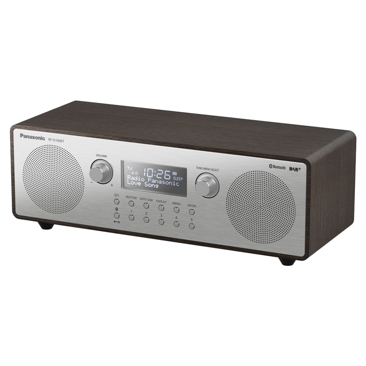 Radio portátil Panasonic RF-D100BTEGT, FM/DAB+, Bluetooth Plata-3
