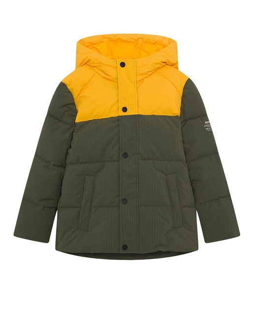 Imagen 0 de Chaqueta de niño con capucha estilo plumas