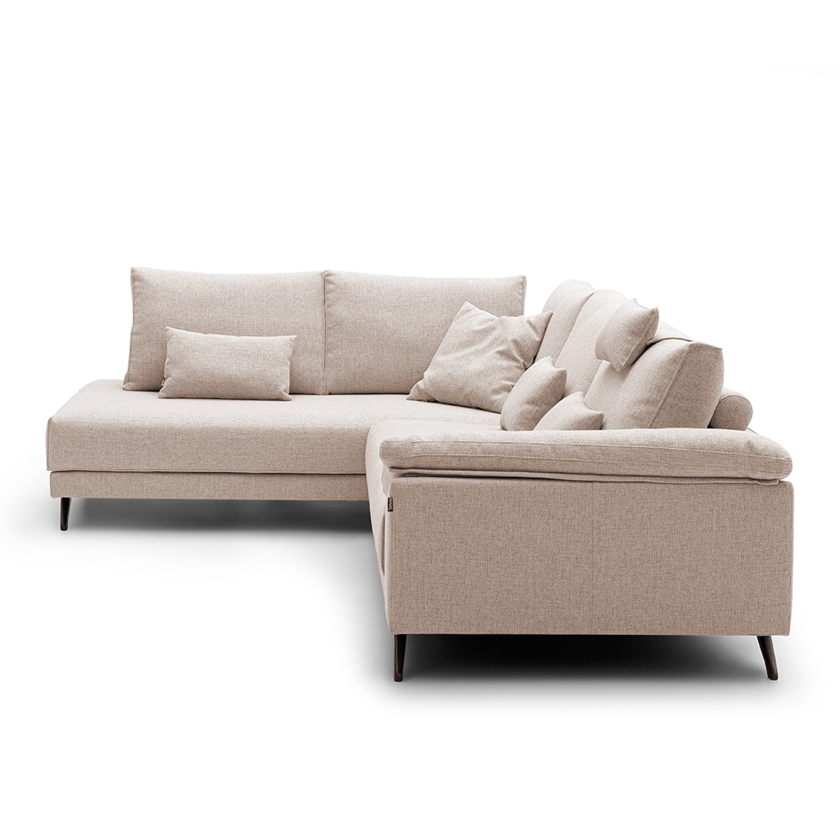 Sofá de Canto de 5 lugares com Terminal Esquerdo Aneka Bege-3