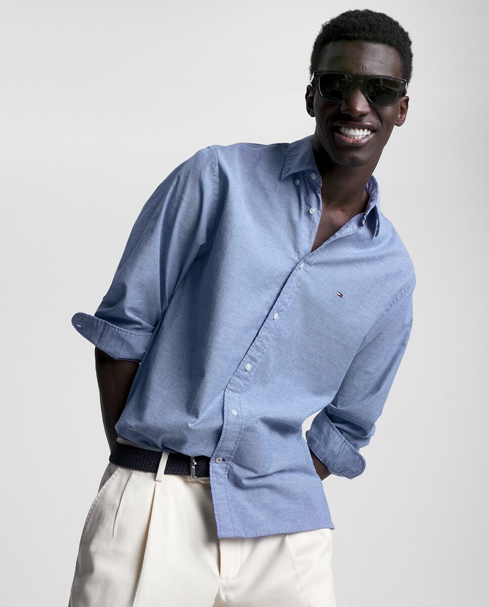 Chemise oxford regular fit à manches longues