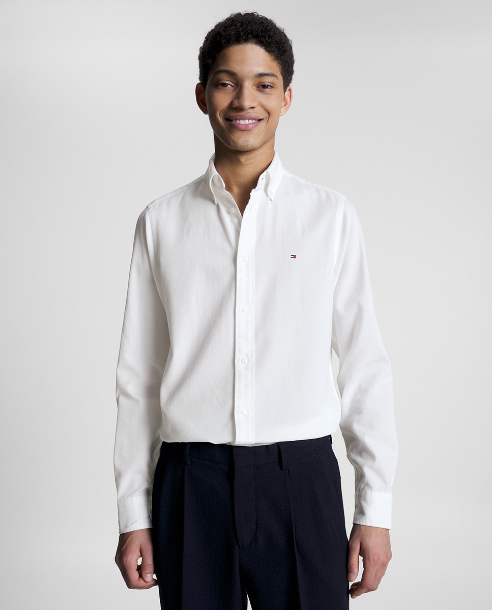 Chemise slim fit à manches longues