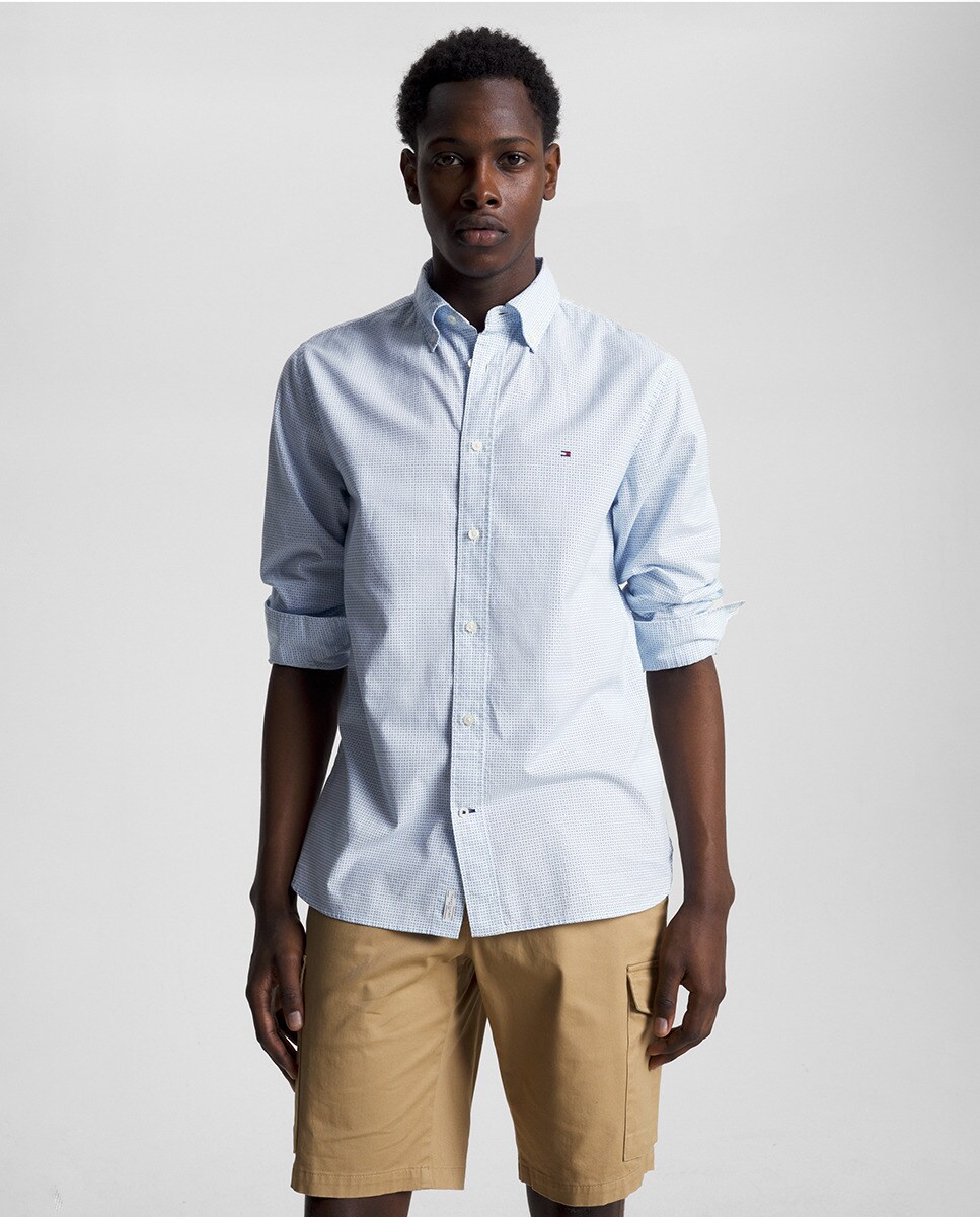 Chemise regular fit à manches longues