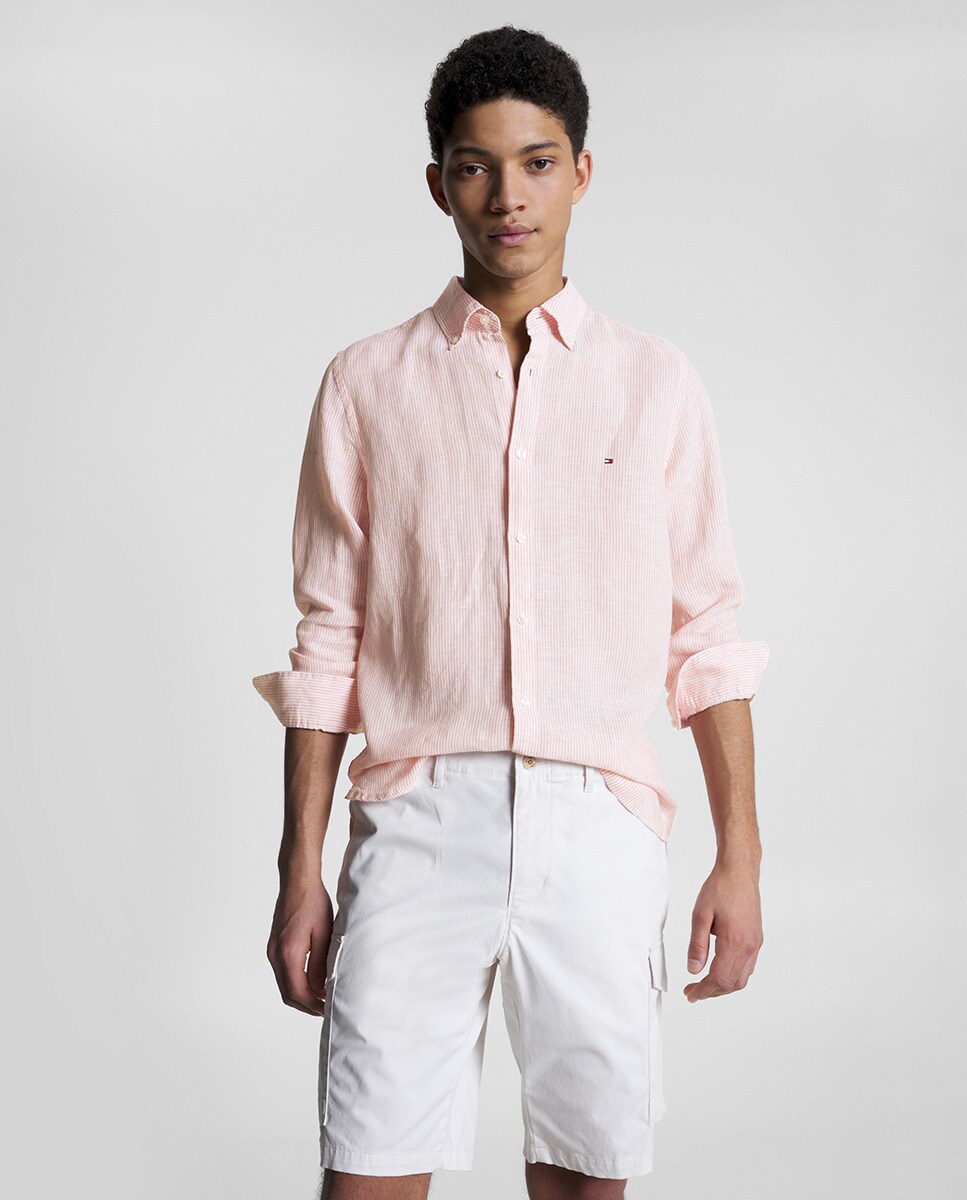 Chemise slim fit à manches longues