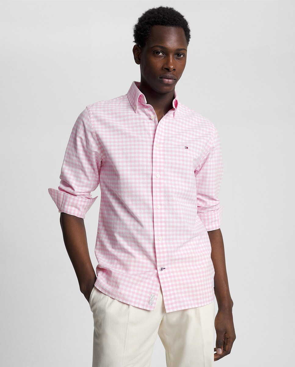 Chemise regular fit à manches longues