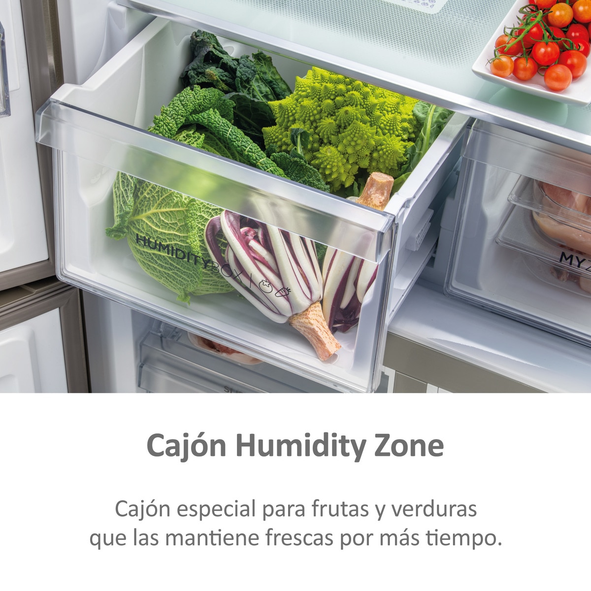 Frigorífico americano Haier Total No Frost Cube 90 Series 5 - HCR5919ENMM Inox-10